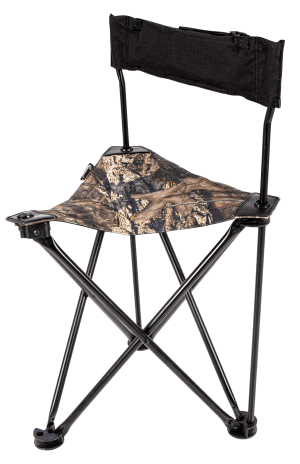 Ameristep AMSAMEFT1013 Tripod Stool w/Back Swivel Mossy Oak Break-Up Country Heavy Duty Fabric/Steel