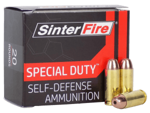 SinterFire Inc SF10125SD Special Duty (SD) 10mm Auto 125 gr Lead Free Frangible Hollow Point 20rd Box