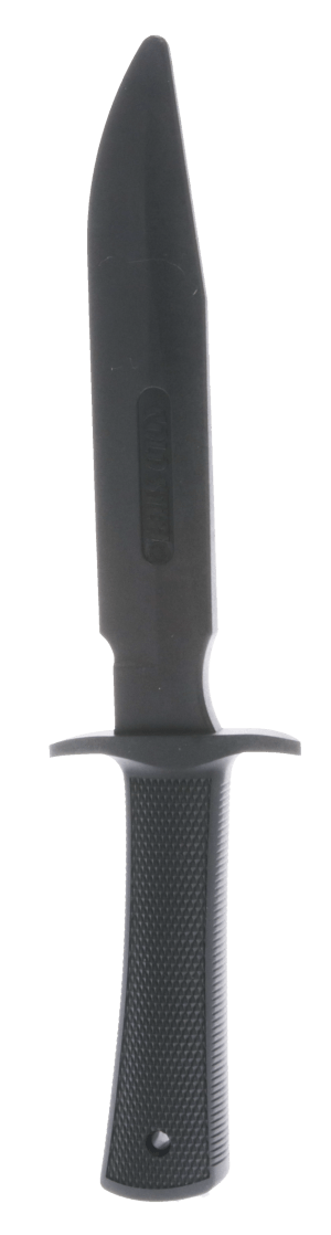Cold Steel CS92R14R1 Military Classic Trainer 6.75" Fixed Plain Black Santoprene Blade 4.75" Black Santoprene Handle