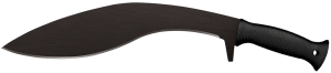 Cold Steel CS97KMPS Kukri Plus 13" Black Matte Baked-On Anti Rust 1055 Carbon Steel Blade/ Black Polypropylene Handle 18" Long Includes Sheath