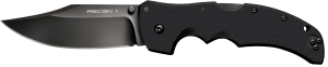 Cold Steel CS27BC Recon 1 4" Folding Clip Point Plain DLC Coated American S35VN Blade/Black G10 Handle Includes Pocket Clip