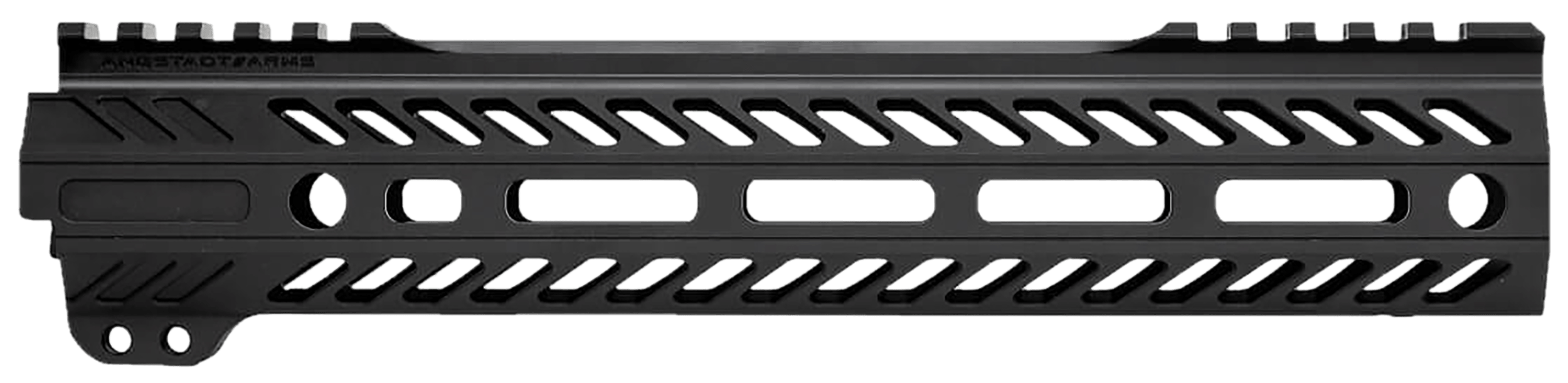 Angstadt Arms AA010HGMLT Ultra Light Handguard made of Aluminum with Black Anodized Finish M-LOK Style Picatinny Rail & 10" OAL for AR-15 Includes Hardware