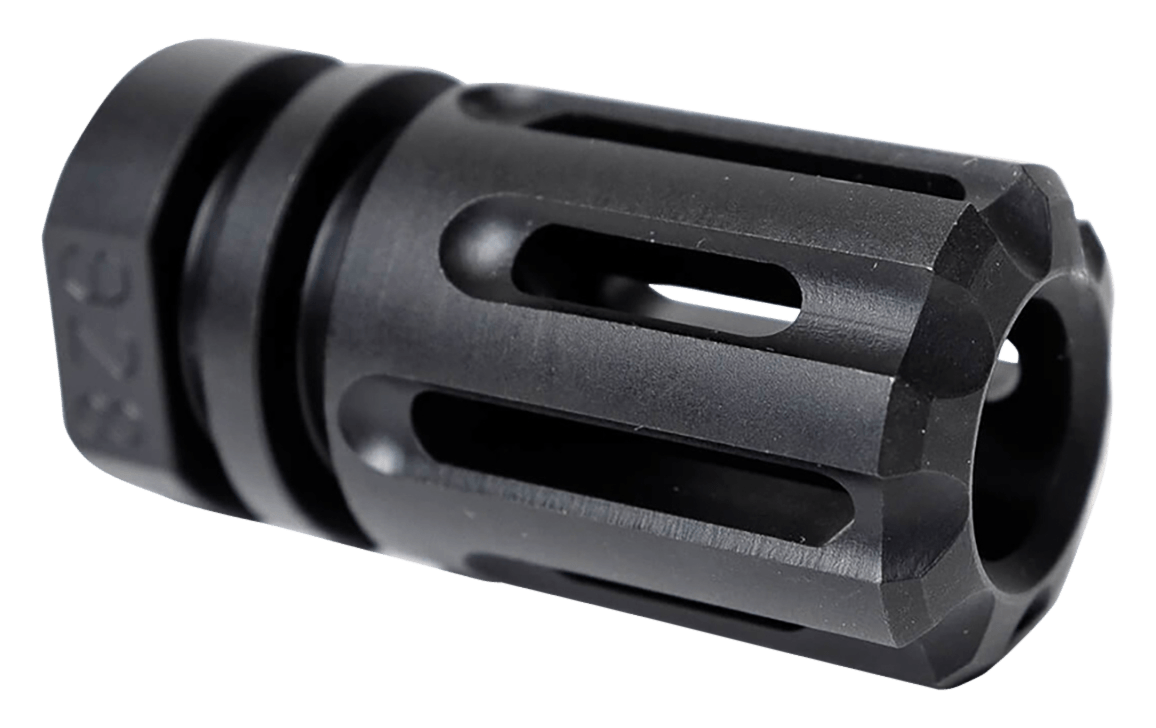 Angstadt Arms AAF09HHB28 Flash Hider Black Hardcoat Anodized Steel with 1/2"-28 tpi Threads 1.75" OAL for 9mm Luger