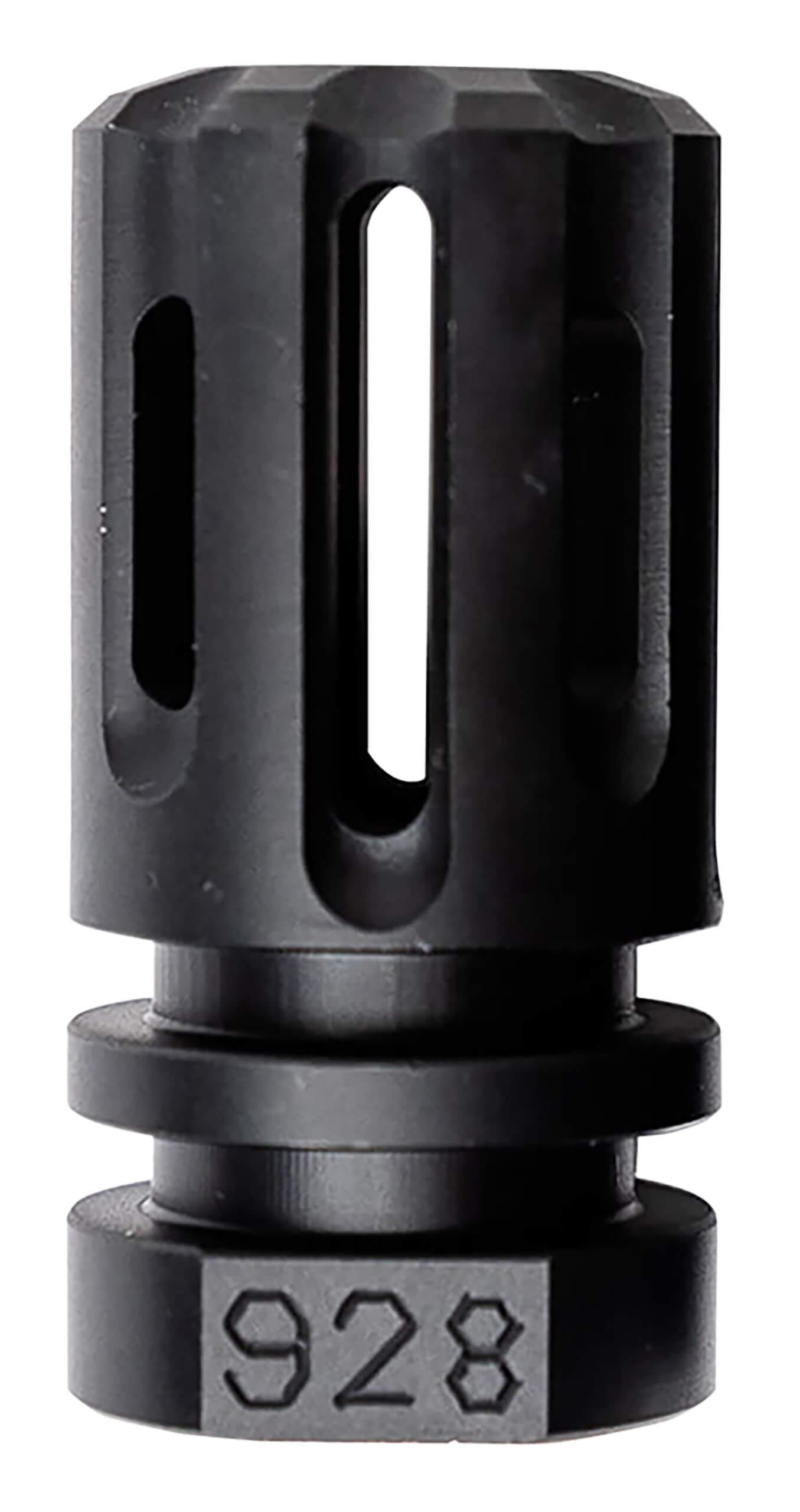 Angstadt Arms AAF09HHB28 Flash Hider Black Hardcoat Anodized Steel with 1/2"-28 tpi Threads 1.75" OAL for 9mm Luger - Image 2