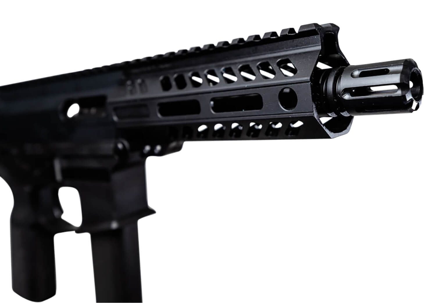 Angstadt Arms AAF09HHB28 Flash Hider Black Hardcoat Anodized Steel with 1/2"-28 tpi Threads 1.75" OAL for 9mm Luger - Image 3