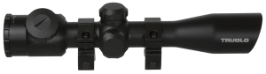 TruGlo TGTG8504B3L Crossbow Scope Compact Matte Black Anodized Dual (Red/Green) Illuminated BDC/Rangefinder 4x32mm