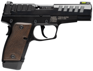 Kel-Tec P15MBLK P15 9mm Luger 15+1 4" Black Steel Barrel Black Nitride Serrated Steel Slide Black Anodized Aluminum Frame American Walnut Grip Ambidextrous
