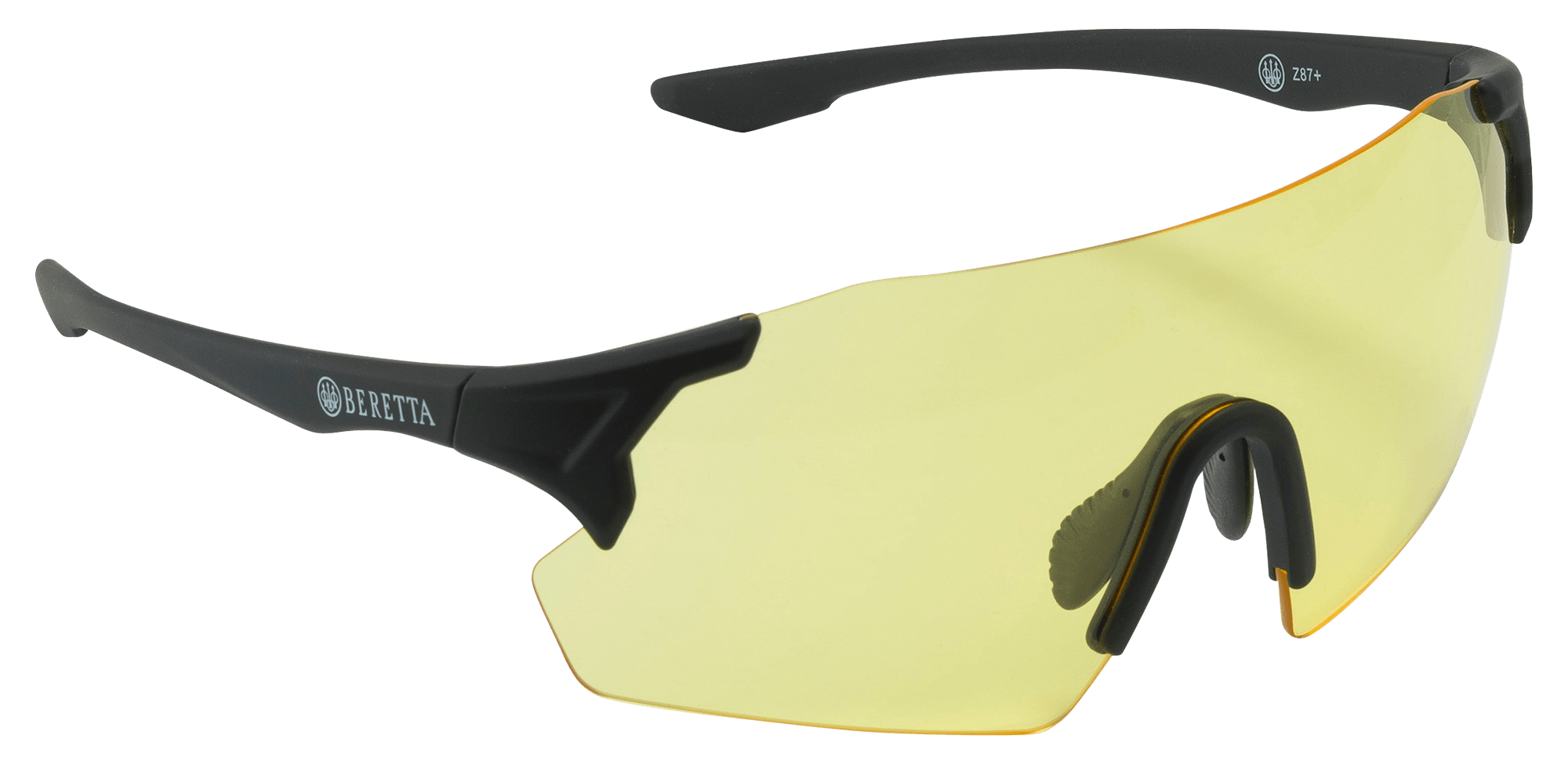 Beretta USA OC061A28540229UNI Challenge EVO Glasses Yellow Lens Black Frame