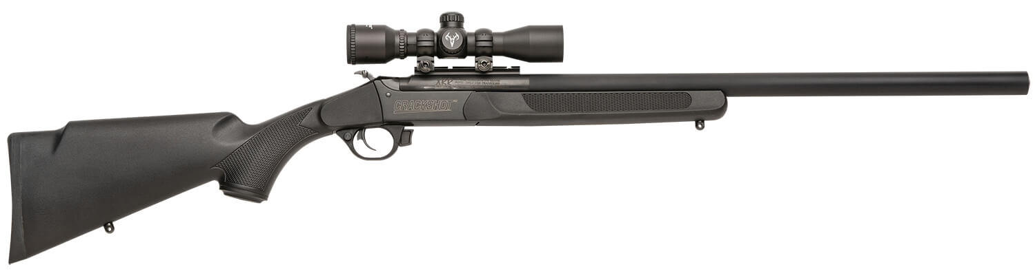 Traditions CRX6220060 Crackshot XBR Package 22 Cal 1rd 16.50" 20" Blued Steel Barrel & Receiver Black Synthetic Stock 4x32 Scope Three Firebolt Arrows - Image 2