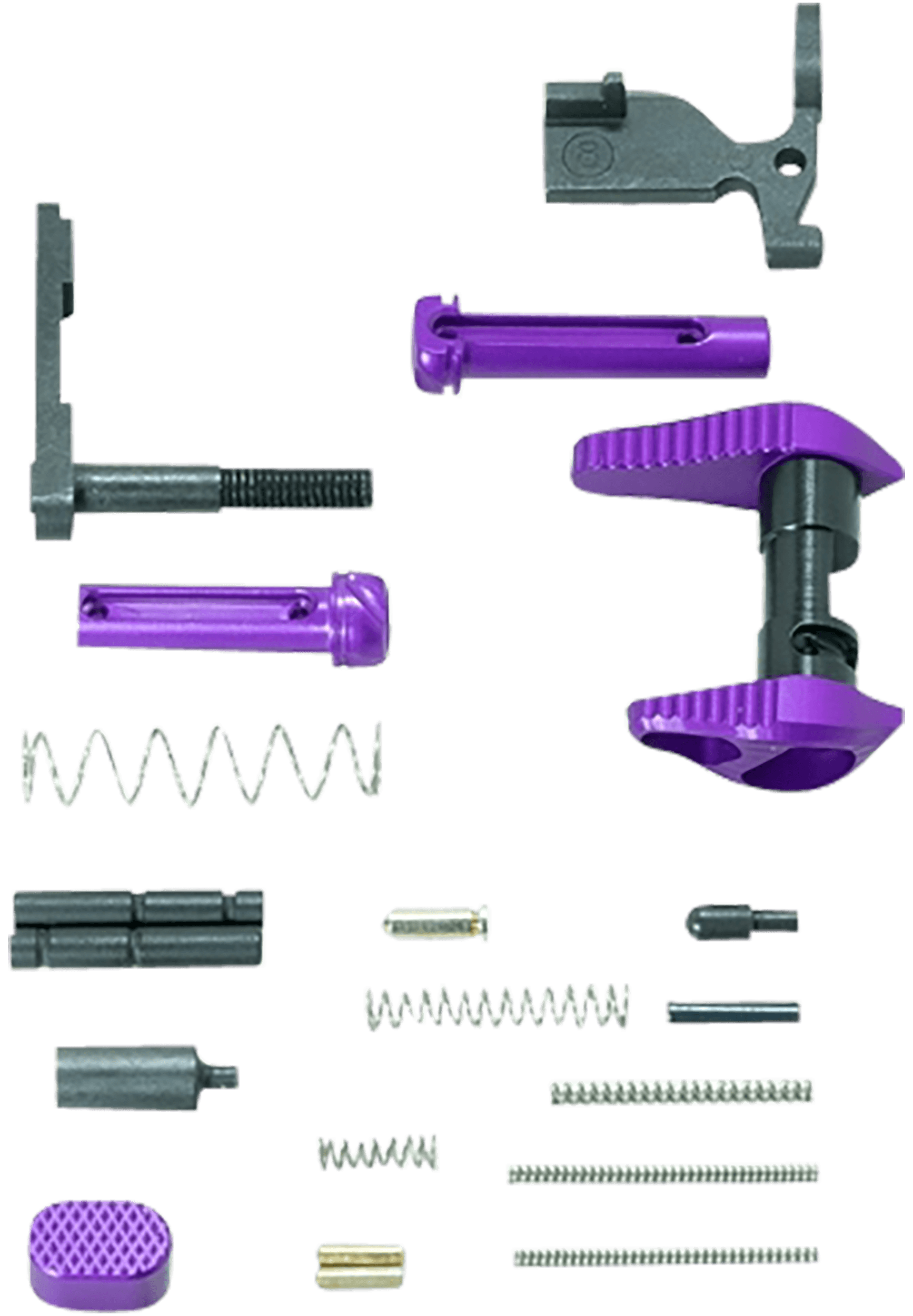 Timber Creek Outdoors ARLPKPPA Lower Parts Kit Purple Anodized Aluminum for AR-15