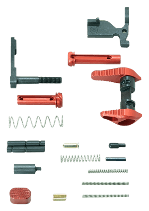 Timber Creek Outdoors ARLPKR Lower Parts Kit Red Anodized Aluminum for AR-15
