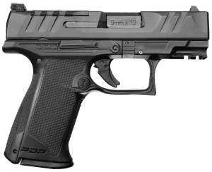Walther Arms 2849313 PDP F-Series 9mm Luger 15+1 3.50" Black Steel Barrel  Black Optic Ready/Serrated Slide  Black Polymer Frame w/Picatinny Rail  Black Performance Duty Texture Grips  Ambidextrous