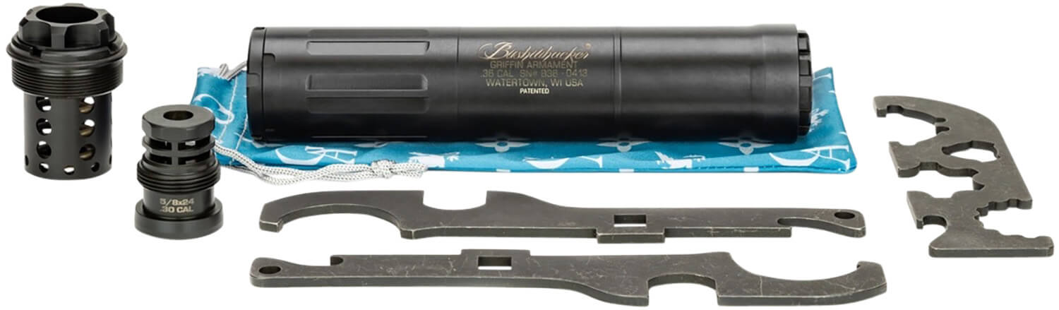 Griffin Armament GABUSH36-W Bushwacker 36 Modular 36 Cal 1.50"D Black Cerakote 17-4 Stainless Steel - Image 3