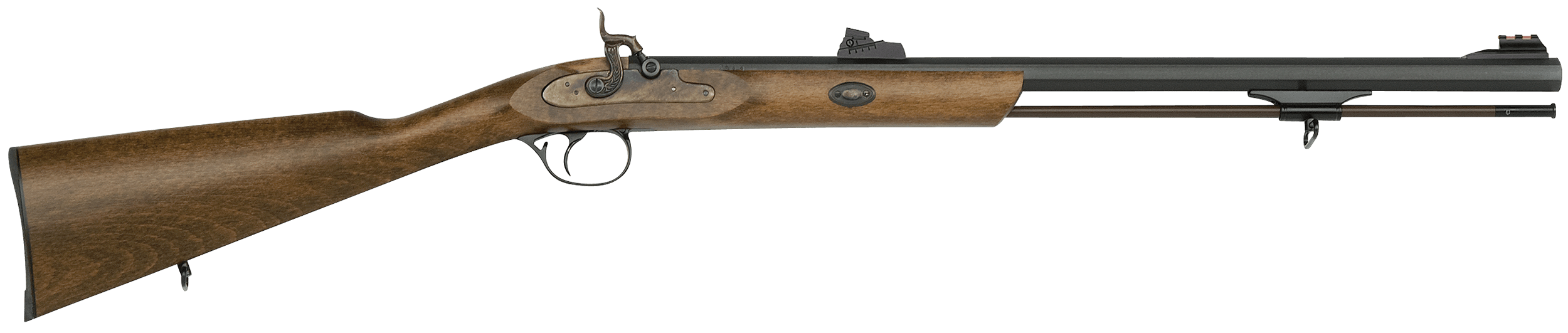 Traditions R3300801 Deerhunter 50 Cal Percussion 24" Blued Barrel Hardwood Stock