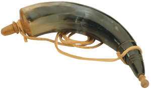 Traditions A1252 Authentic Powder Horn  with Sling and Wood Cap