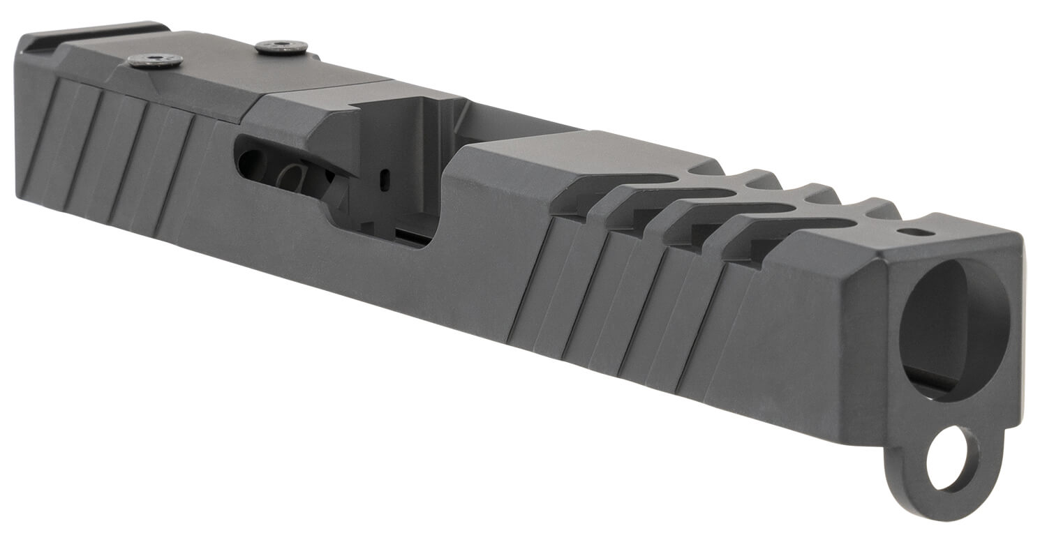TacFire Replacement Slide 40 S&W Graphite Black Cerakote Stainless Steel with Optics Cut & Slide Ports for Glock 22 Gen3 - Image 2