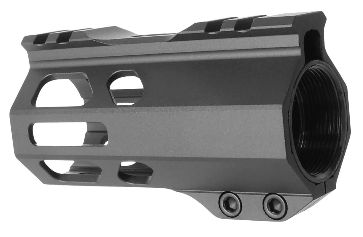 TacFire A.C.E. M-Lok Handguard 4" Black Hardcoat Anodized Aluminum for AR-15 - Image 2