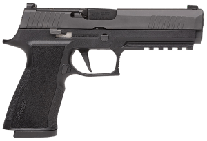 Sig Sauer 320X510BXR3R2 P320 XTen Full Size Frame 10mm Auto 15+1  5" Black Steel Bull Barrel  Black Nitron Optic Ready/Serrated Stainless Steel Slide  Black Stainless Steel Frame w/Beavertail & Picatinny Rail  Black Polymer XSeries Grip  No Safety  Right