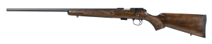 CZ-USA 02391 CZ 457 American Full Size 22 WMR 5+1 24" Black Nitride Black Nitride Steel Receiver Turkish Walnut Fixed American Style Stock Left Hand