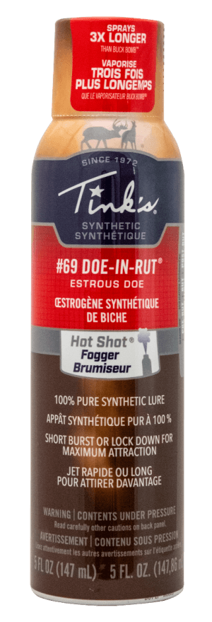 Tinks W5271BL #69 Fogger Deer Attractant Doe In Estrus Scent 5 oz Aerosol