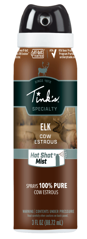 Tinks W5330 Hot Shot Mist Attractant Elk Cow in Estrous Scent 3 oz Aerosol