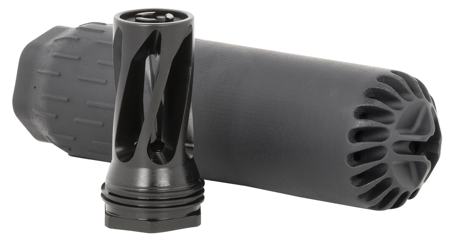 Huxwrx 2449 Flow 556K 5.56x45mm NATO 1.60" Diameter Stainless Steel with Black Cerakote Finish 1/2"-28 tpi - Image 3