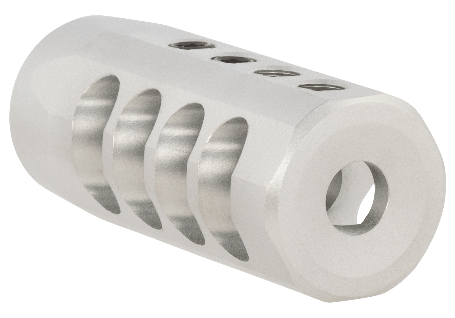 Christensen Arms 8100001702 Side-Baffle Natural Titanium 5/8"-24 tpi Threads 338 Cal (.920" D Bull barrel)