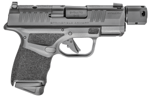 Springfield Armory HC9389BTOSP Hellcat RDP Micro-Compact 9mm Luger 11+1/13+1 3.80" Black Melonite Steel Threaded w/Compensator Barrel  Black Melonite Optic Ready/Serrated Slide  Black Polymer Frame w/Picatinny Rail  Adaptive Texture Grip