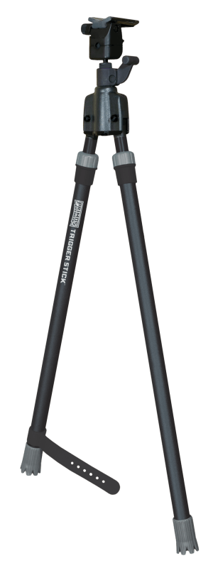 Primos 65826 Trigger Stick Bipod made of Steel with Black & Gray Finish QD Swivel Stud Attachment Type & Medium Height (Clam Package)