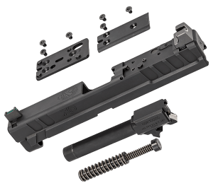 Springfield Armory XD4902 XD OSP 9mm Luger 4" Barrel Black Steel Slide for Springfield XD with Optics Cut Suppressor Height Night Sights Includes Cover Plates