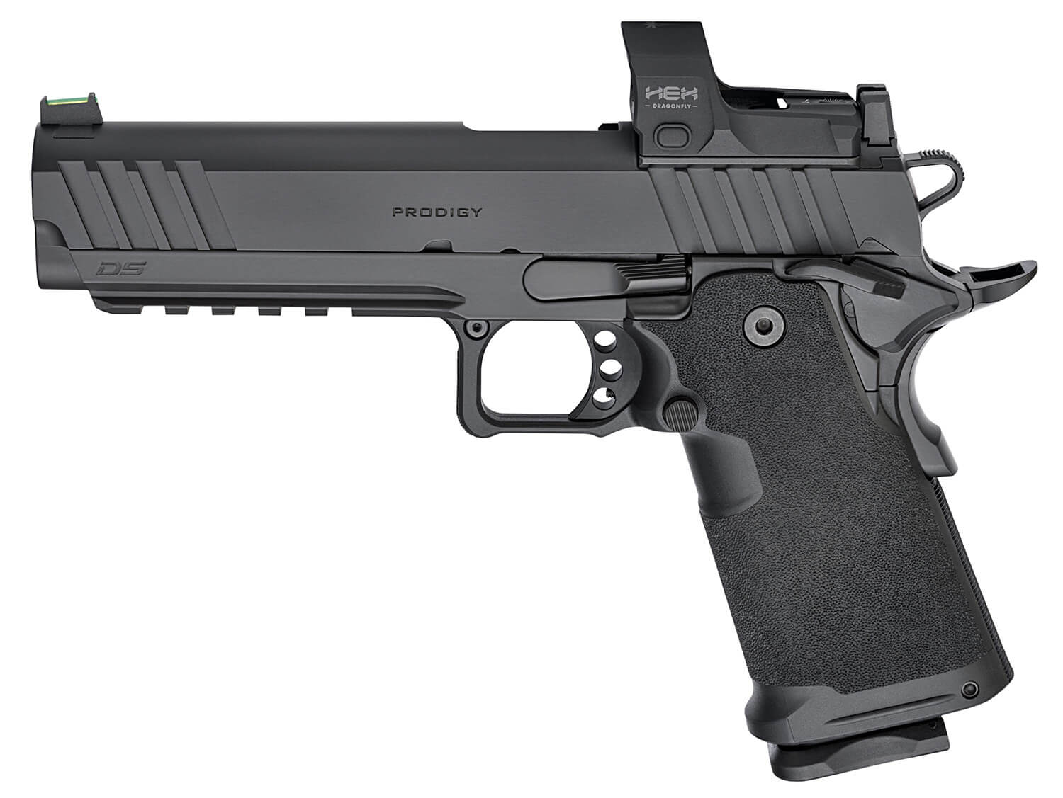 Springfield Armory PH9119AOSD Prodigy 9mm Luger 20+1/17+1 5" Stainless Match Grade Barrel Black Cerakote Optic Cut/Serrated Carbon Steel Slide & Frame w/Beavertail Black Polymer Grip Hex Dragonfly Red Dot - Image 2