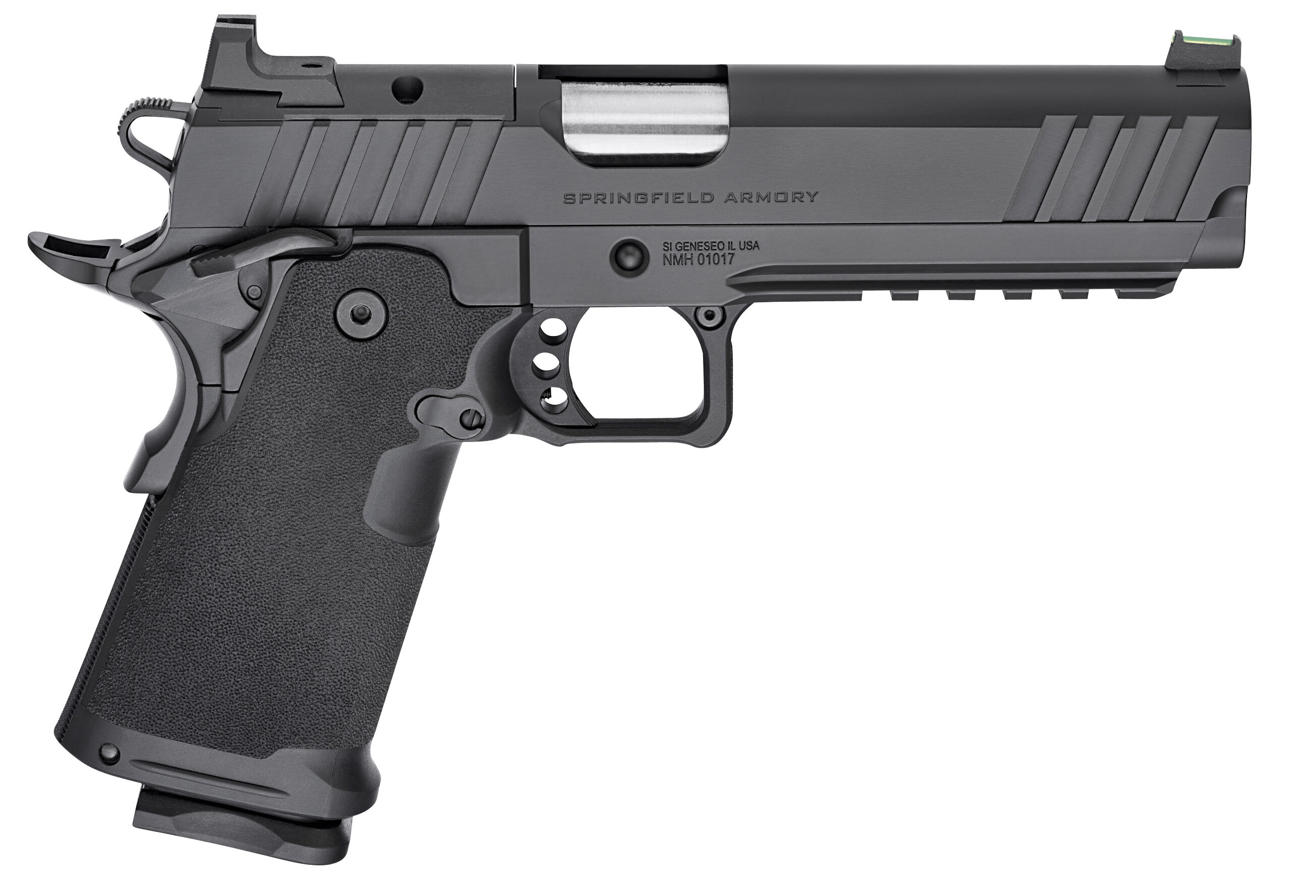 Springfield Armory PH9119AOS Prodigy 9mm Luger 20+1/17+1 5" Stainless Match Grade Barrel Black Cerakote Optic Cut/Serrated Carbon Steel Slide Black Cerakote Carbon Steel Frame w/Beavertail Black Polymer Grip