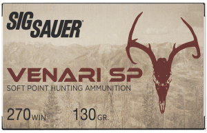 Sig Sauer V270SP13020 Venari  270 Win 130 gr Soft Point 20rd Box
