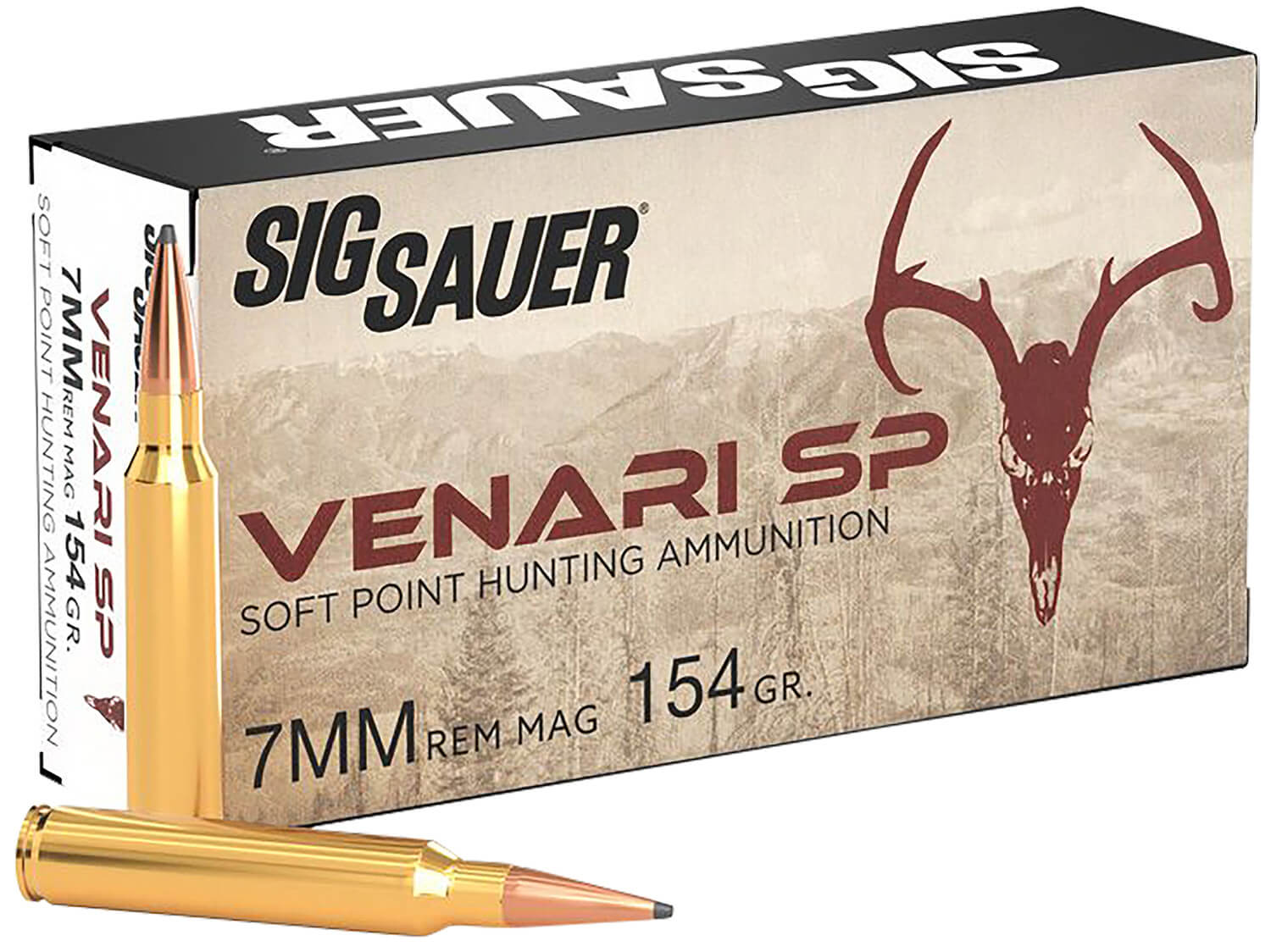 Sig Sauer V7MMSP15420 Venari 7mm Rem Mag 154 gr Soft Point 20rd Box - Image 2