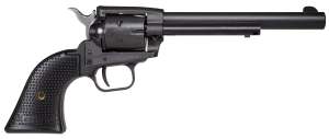 Heritage Mfg SRR22BS6PG Rough Rider 22 LR 6 Shot 6.50" Black Satin Steel Barrel Frame & Cylinder Black Star Polymer Grip Manual Thumb Safety Exposed Hammer