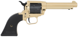 Heritage Mfg SRR22V4 Rough Rider 22 LR 6 Shot 4.75" Sabre Sand Cerakote Steel Barrel Sabre Sand Cerakote Steel Frame Black Satin Cylinder Black Polymer Grip Hammer/Thumb Safety Exposed Hammer