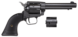 Heritage Mfg SRR22MBS4PG Rough Rider 22 LR/22 WMR 6 Shot 4.75" Black Satin Steel Barrel Frame & Cylinder Black Polymer Grip Exposed Hammer