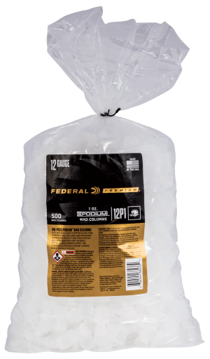Federal 12P1 Podium Wad Premium 12Gauge 1oz White Plastic 500/10
