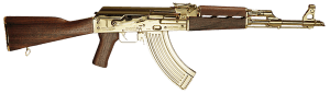 Zastava Arms Usa ZR7762WMGL ZPAPM70 7.62x39mm 16.25" 30+1 24K Gold Plated Barrel/Rec Walnut Stock & Grip Gold Mag Included