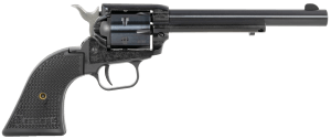 Heritage Mfg RR22MB6PG Rough Rider 22 LR/22 WMR 6 Shot 6.50" Black Steel Barrel Black Cerakote Zinc Alloy Frame Black Cerakote Cylinder Black Polymer Grip Hammer/Thumb Safety Exposed Hammer