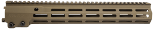 Geissele Automatics 05650S Super Modular Rail MK16 13.50" M-LOK  Desert Dirt Aluminum for AR Platform  Barrel Nut Included
