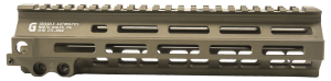 Geissele Automatics 05284S Super Modular Rail MK8 9.30" M-LOK Desert Dirt Aluminum for AR Platform Barrel Nut Included
