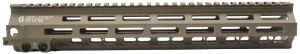 Geissele Automatics 05285S Super Modular Rail MK8 13.50" M-LOK Desert Dirt Aluminum for AR Platform Barrel Nut Included
