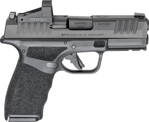 Springfield Armory HCP9379BOSPSMSC Hellcat Pro OSP 9mm Luger 3.70" 15+1 Black Picatinny Rail Frame Serrated Optic Cut Slide Shield Red Dot