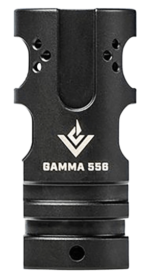 Aero Precision APVG200001A VG6 Gamma 5.56x45mm NATO 1/2"-28 tpi Black Stainless Steel 2 Port Brake