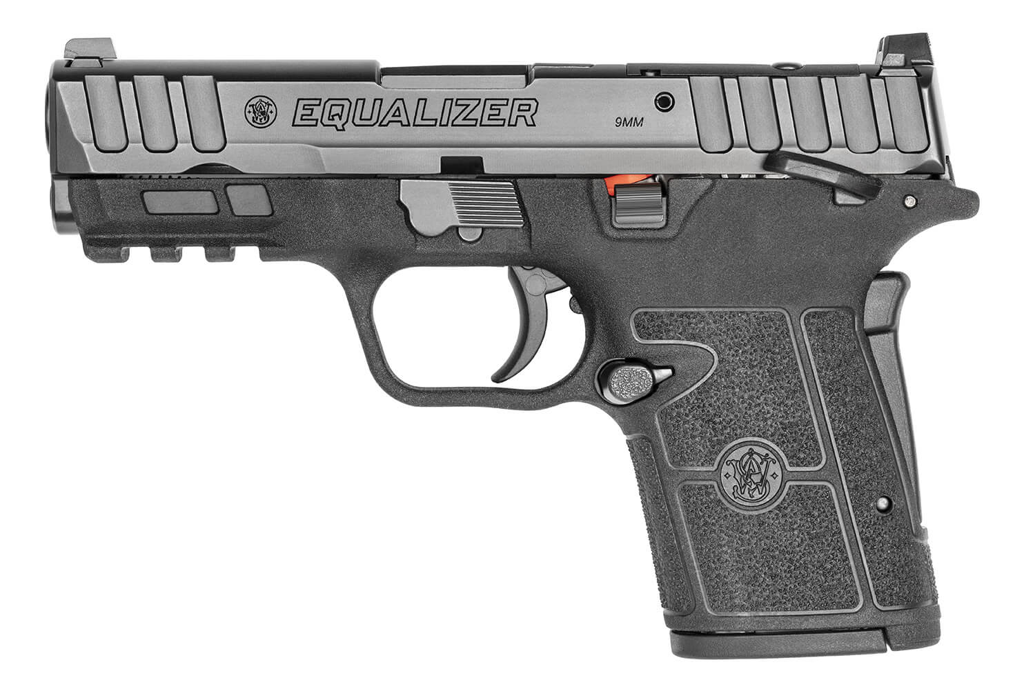 Smith & Wesson 13591 Equalizer Micro-Compact 9mm Luger 10+1/13+1/15+1 3.68" Black Armornite Stainless Steel Barrel & Optic Ready/Serrated Stainless Steel Slide Black Polymer Frame w/Picatinny Rail Thumb Safety - Image 2