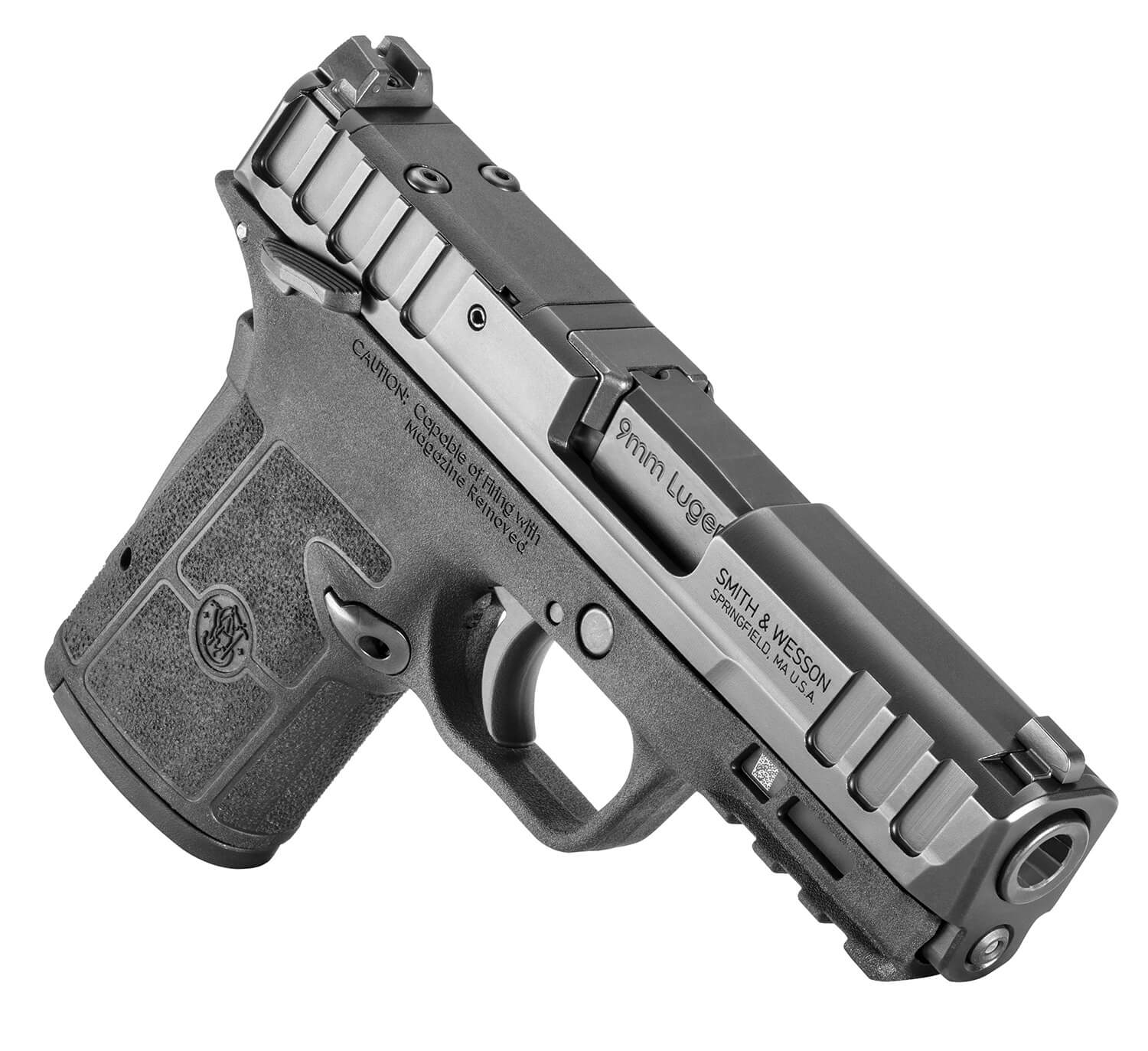 Smith & Wesson 13591 Equalizer Micro-Compact 9mm Luger 10+1/13+1/15+1 3.68" Black Armornite Stainless Steel Barrel & Optic Ready/Serrated Stainless Steel Slide Black Polymer Frame w/Picatinny Rail Thumb Safety - Image 3