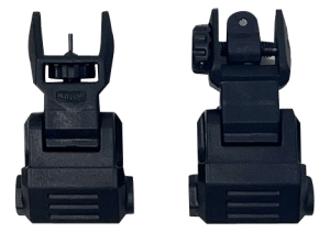 NcStar VG166 Picatinny Low Profile Front and Rear Sight Set  Black Polymer