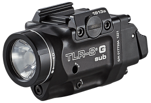 Streamlight 69438 TRL-8 G Sub Gun Light with Green Laser  Black Anodized 500 Lumens White LED 1913 Short Rail Pistol