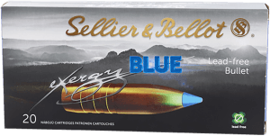 Sellier & Bellot SB308XB eXergy  308 Win 110 gr TAC EX Blue 20rd Box/ 12 Case
